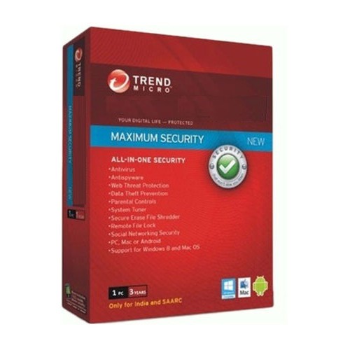 Trend Micro Maximum Security (1PC 3 Year)